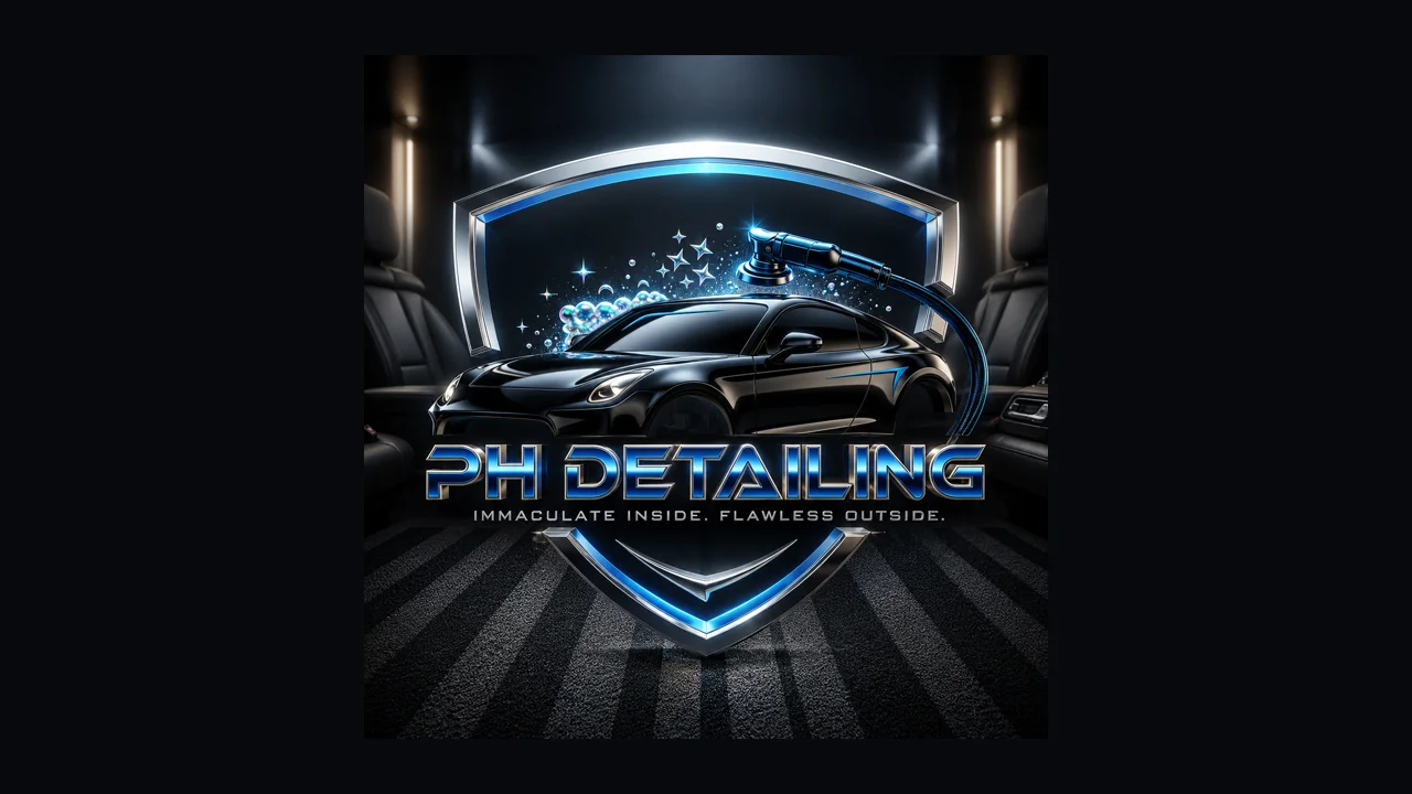 PH Detailing YouTube playlist banner with the PH Detailing shield logo