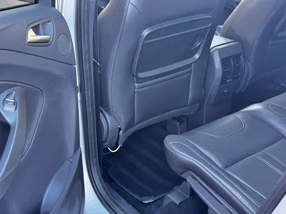Ford Kuga rear leather seats cleaned through the open door, Havant valeting